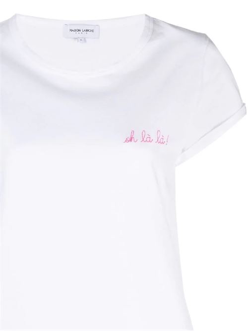 T-shirt con slogan Oh La La MAISON LABICHE PARIS | KWTOHLALAWHITE